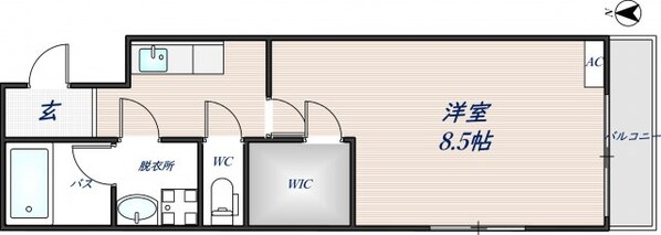 瓢箪山駅 徒歩8分 1階の物件間取画像